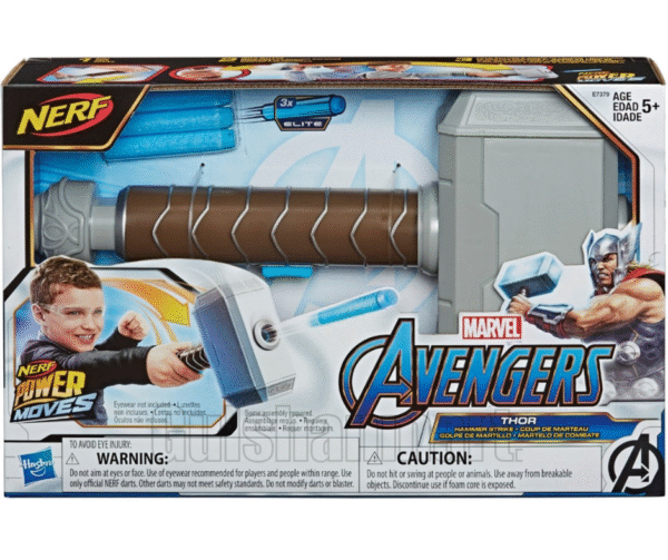 hor’s Mjolnir Toy Hammer with Sound Effects – Kids Roleplay Weapon
