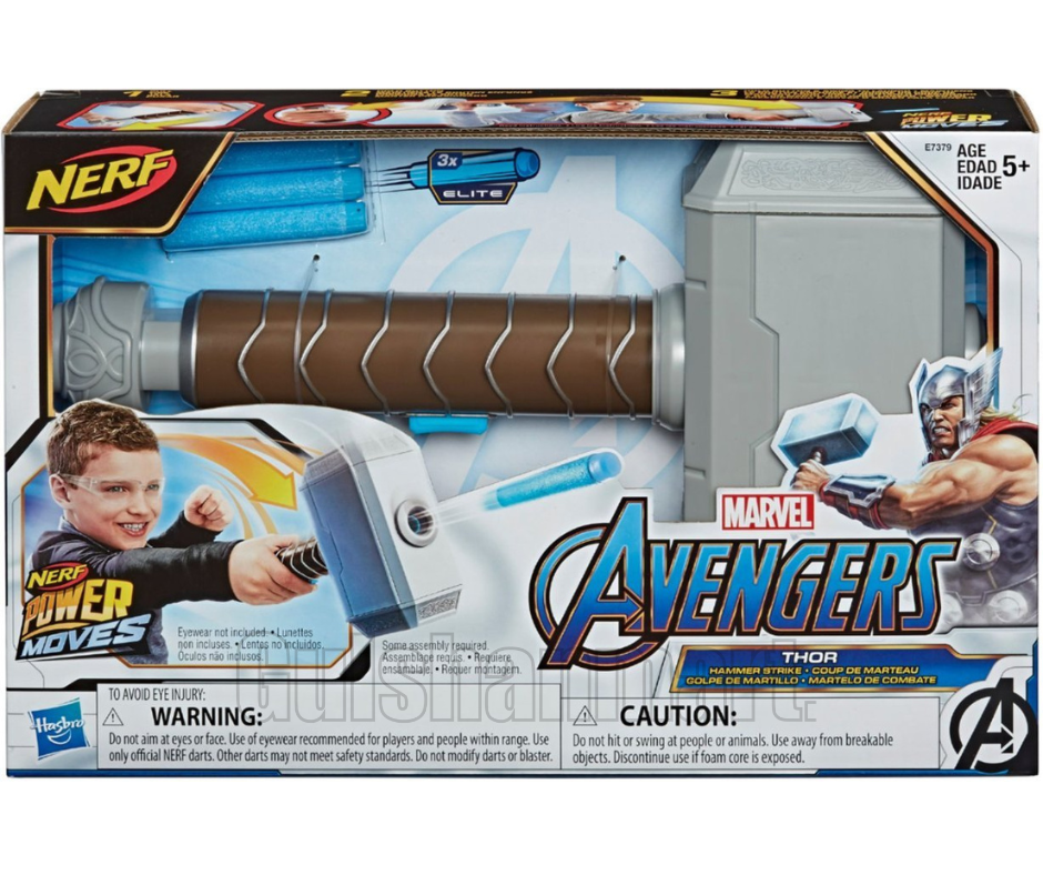hor’s Mjolnir Toy Hammer with Sound Effects – Kids Roleplay Weapon