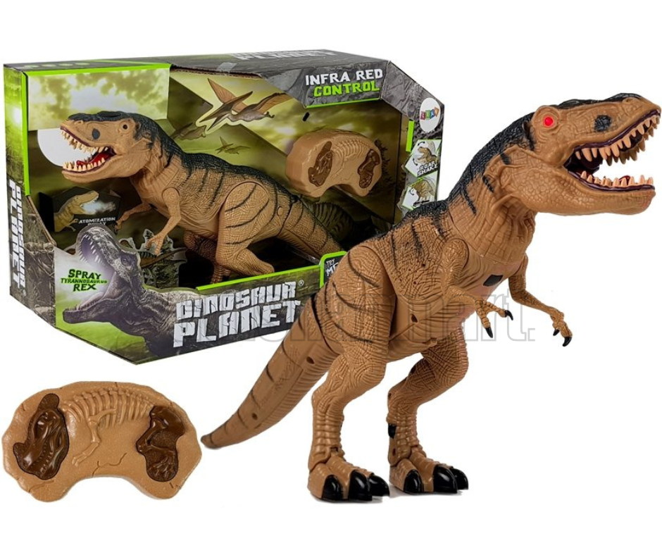 Dinosaur Planet Infrared Remote Control T-Rex Toy – Walking, Roaring & Water Spray Action with Lights & Sounds