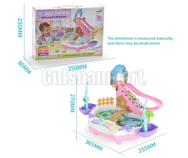 Happy Fishing 2-in-1 Magnetic Fishing & Penguin Slide Toy Set