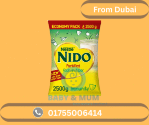Nestlé NIDO Fortified Milk Powder – 2500g | Rich in Fiber & Immunity Boost | From Dubai