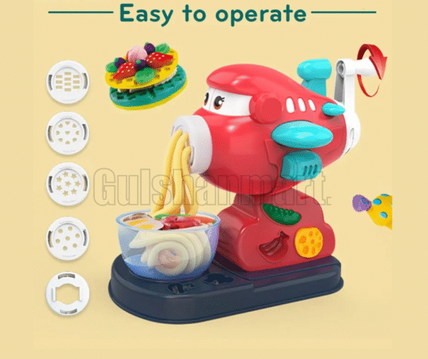 DIY Puzzle Color Mud Set – Airplane Noodle Maker Playdough Extruder Toy - Image 2