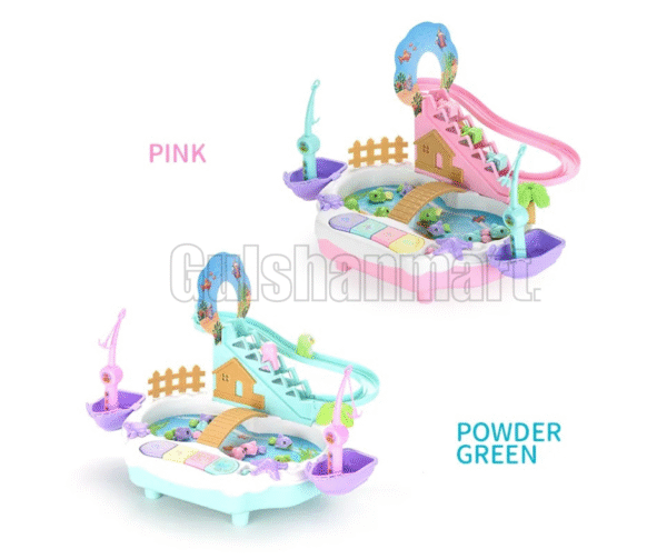 Happy Fishing 2-in-1 Magnetic Fishing & Penguin Slide Toy Set - Image 4