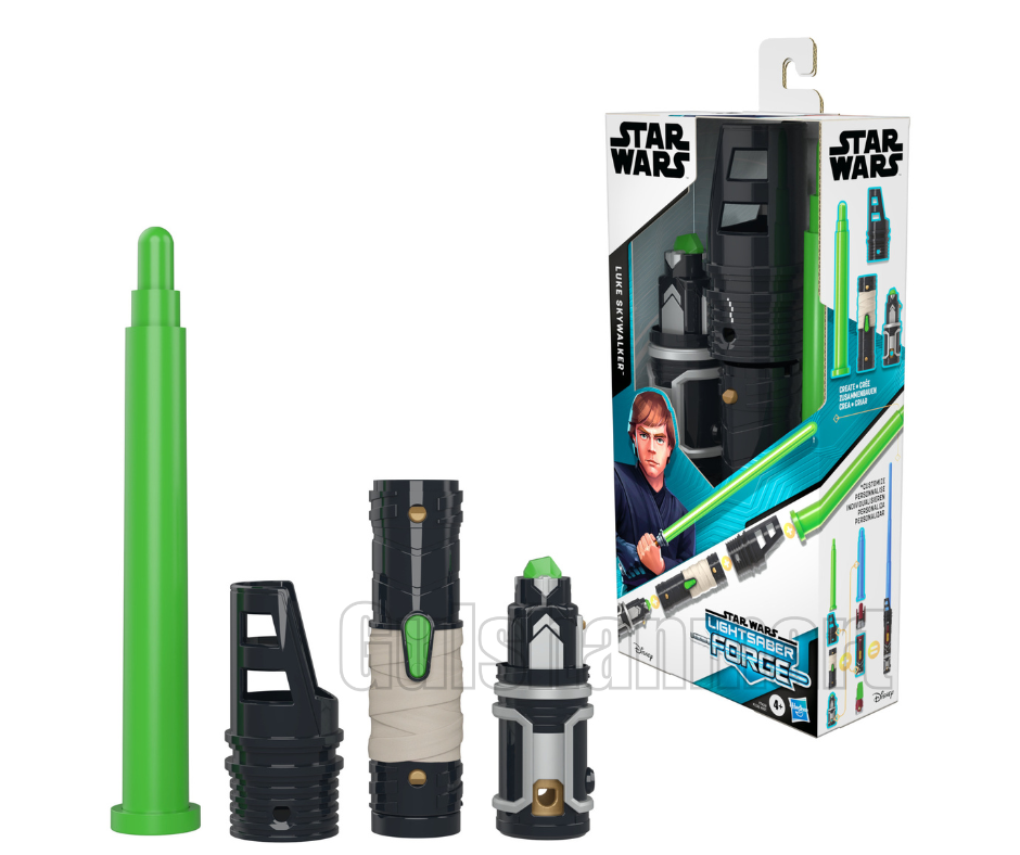 Star Wars Lightsaber Forge Luke Skywalker Green Lightsaber – Customizable Blade Toy for Kids (4+)