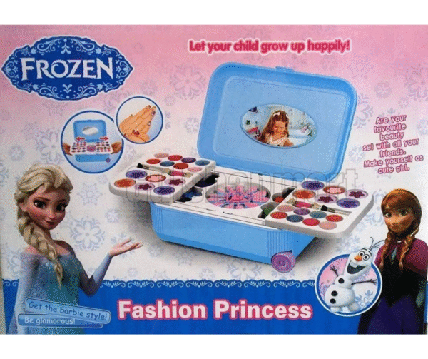 Hello Kitty & Frozen Themed Nail Art & Makeup Playset for Kids – Fashion Princess Beauty Kit - Image 2
