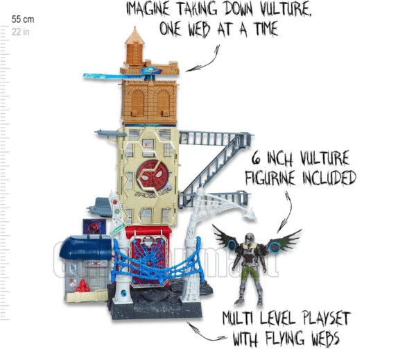 Spider-Man Multi-Level Playset with Vulture Action Figure - Image 6