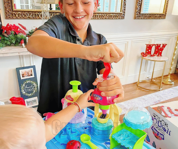 Color Dough Sweet Shop Play Set – 37+ Pieces Dough Table Kit with 4 Cans, Molds & Tools – Non-Toxic DIY Pretend Baking Toy for Kids - Image 3