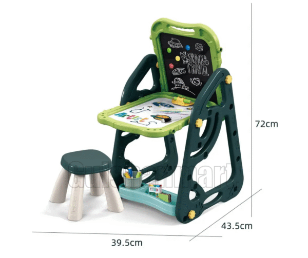 2-in-1 Double-Sided Drawing Board with Adjustable Desk & Chair for Kids - Image 5