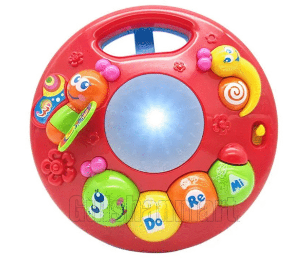 2-in-1 Baby Hand Drum Learning Table | Musical Activity Toy with Lights, Sounds & Educational Buttons - Image 3