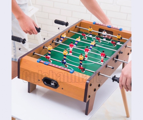 Mini Tabletop Foosball Game – Wooden Soccer Table with Steel Rods & Scoreboard | Indoor Game for Kids & Adults - Image 2