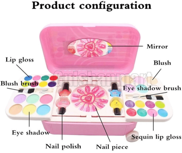 Hello Kitty & Frozen Themed Nail Art & Makeup Playset for Kids – Fashion Princess Beauty Kit - Image 3