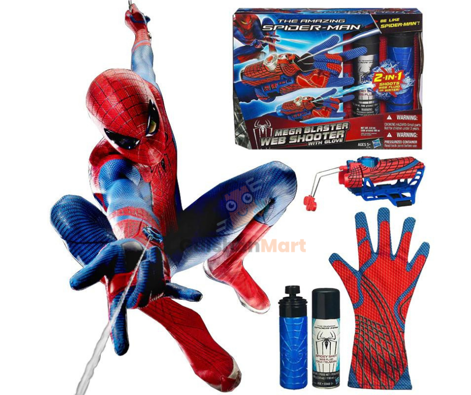 The Amazing Spider-Man Mega Blaster Web Shooter with Glove – 2-in-1 Action Set