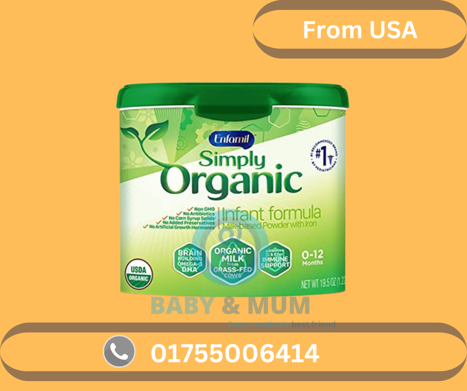 Enfamil Simply Organic Infant Formula – 19.5 oz (552 g)