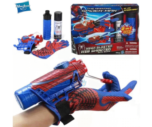 Hasbro The Amazing Spider-Man Mega Blaster Web Shooter with Glove – 2-in-1 Action Toy Set
