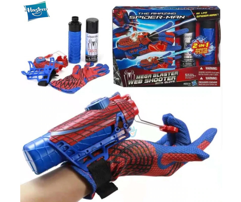 Hasbro The Amazing Spider-Man Mega Blaster Web Shooter with Glove – 2-in-1 Action Toy Set