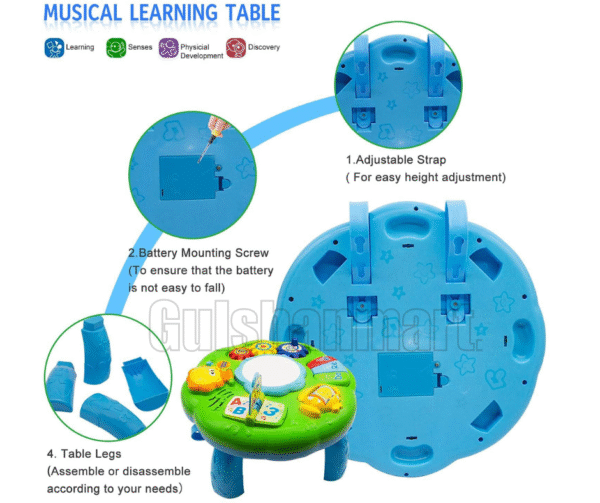 Baby Musical Learning Activity Table – Educational Light & Sound Toy for Toddlers - Image 3