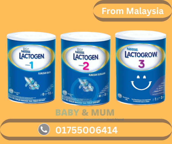 Nestlé Lactogen & Lactogrow – Stages 1, 2 & 3 (Imported from Malaysia)