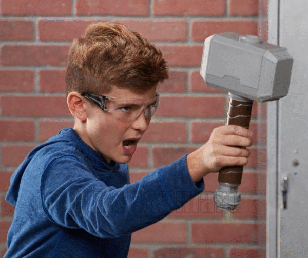 hor’s Mjolnir Toy Hammer with Sound Effects – Kids Roleplay Weapon - Image 2