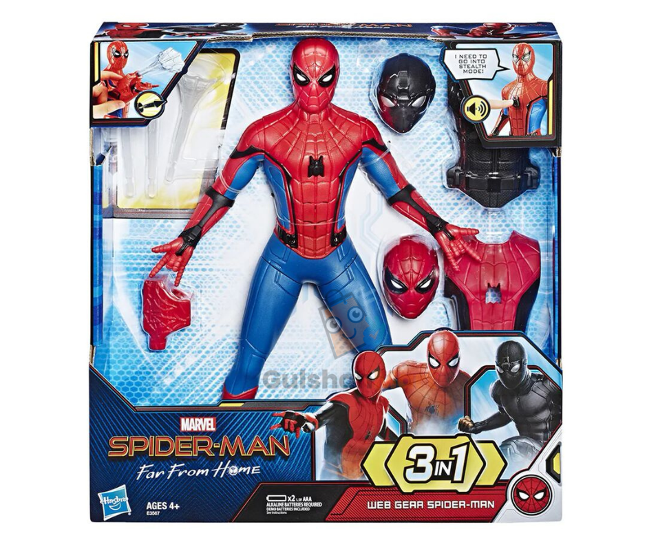 Marvel Spider-Man: Far From Home 3-in-1 Web Gear Spider-Man Action Figure