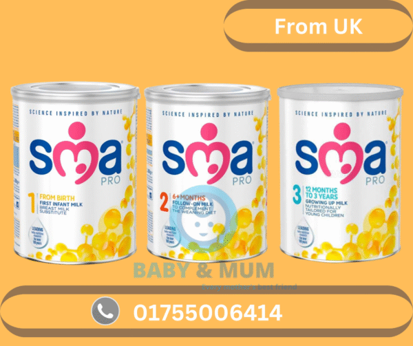 SMA Pro Infant, Follow-On & Growing-Up Milk – Stage 1, 2 & 3 | From UK