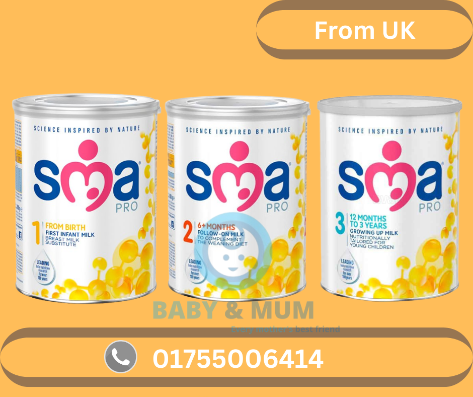 SMA Pro Infant, Follow-On & Growing-Up Milk – Stage 1, 2 & 3 | From UK